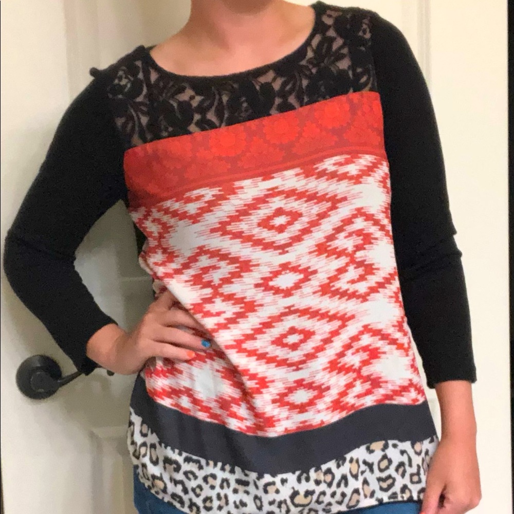 Patterned long Sleeve Shirt